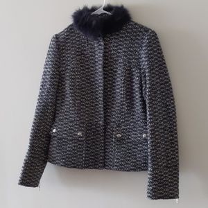 UD Utex Design Blazer Black With White Size 8